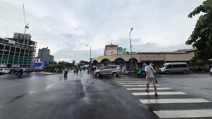 ベンタイン市場の外観