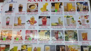 フードコートのメニュー